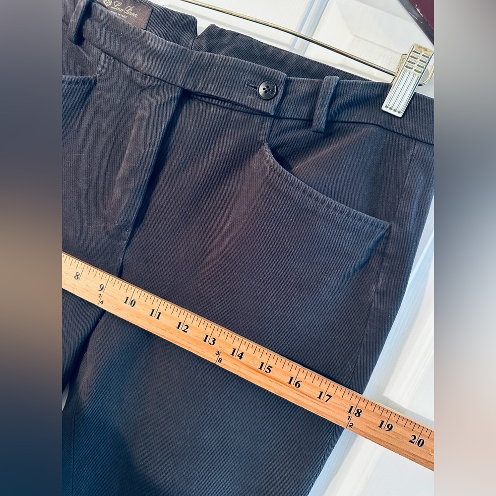 LORO PIANA 46 Made Italy Old Money Luxury Gray Riding Pant Ankle Zips French Fly - Picture 11 of 16